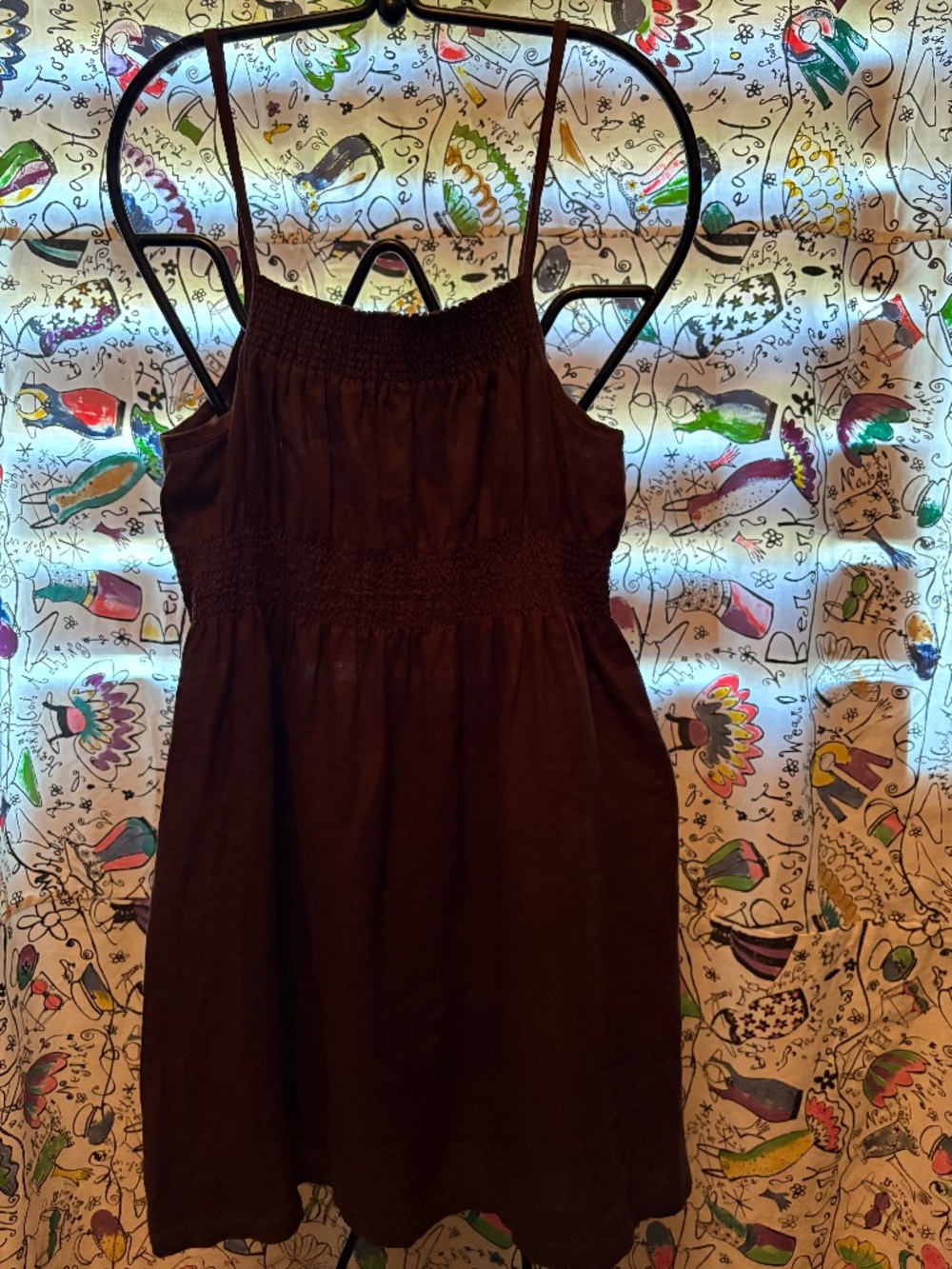 Calvin Klein 100% linen tank dress